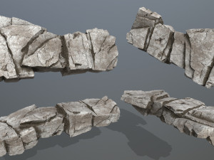 Cliff rocks 3D Model