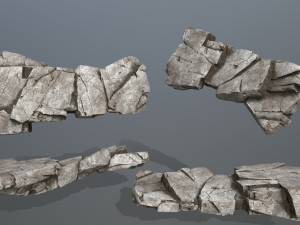 Cliff rocks 3D Model