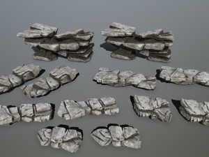 Cliff rocks 3D Model
