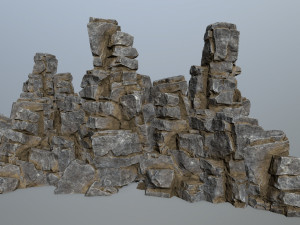 Cliff rocks 3D Model