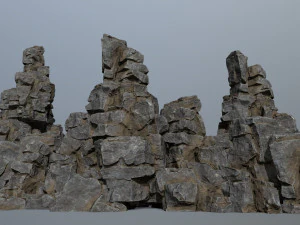 Cliff rocks 3D Model