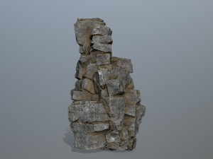 Cliff rocks Model 3D