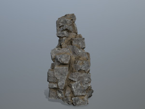 Cliff rocks Model 3D