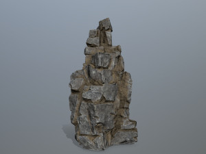 Cliff rocks Model 3D