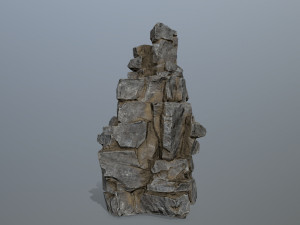 Cliff rocks Model 3D