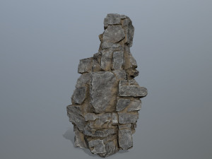 Cliff rocks Model 3D