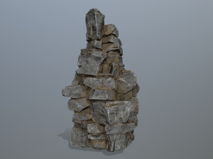 Cliff rocks Model 3D