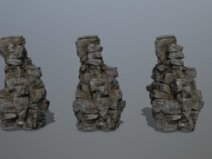 Cliff rocks Model 3D