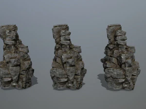 Cliff rocks 3D Model