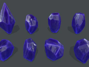 क्रिस्टल सेट 3D मॉडल