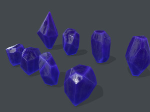 Crystal set Modello 3D