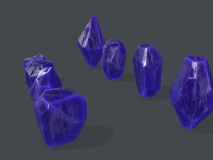 Crystal set Modello 3D