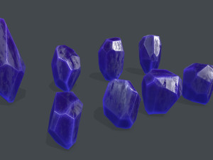 Crystal set Modello 3D