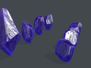 Crystal set Modello 3D