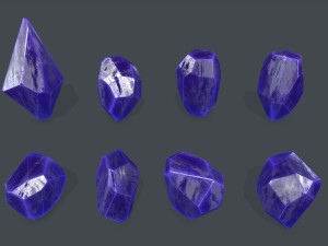 Crystal set Modello 3D