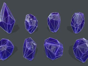 Crystal set Modello 3D
