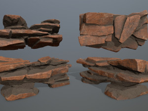 Desert rocks 3D Model