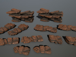Desert rocks 3D Model