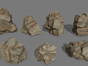 Desert rocks Modello 3D