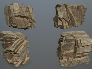 Desert rocks 3Dモデル