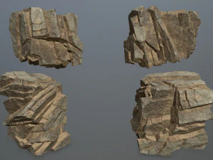 Desert rocks 3D Model
