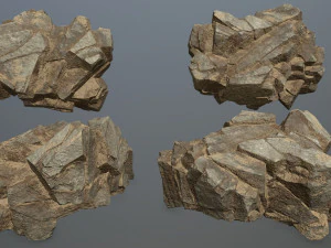 Desert rocks 3D Model