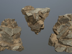 Desert rocks 3Dモデル