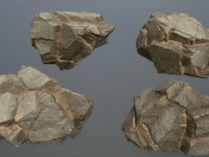 Desert rocks 3D Model