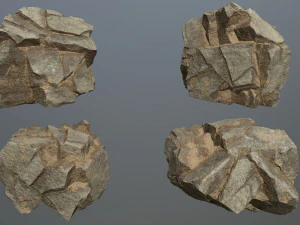 Desert rocks 3D Model