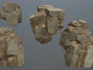 Desert rocks 3D Model