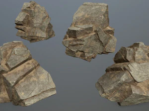 Desert rocks 3D Model
