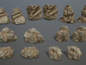 Desert rocks 3Dモデル