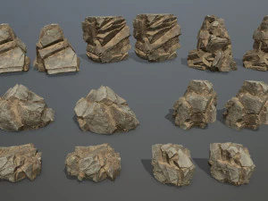 Desert rocks 3D Model