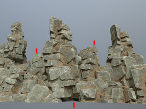 Desert rocks Model 3D