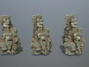 Desert rocks 3D Model