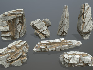 Desert rocks 3D मॉडल