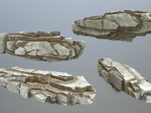 Desert rocks 3D मॉडल