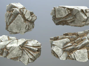 Desert rocks 3D Model