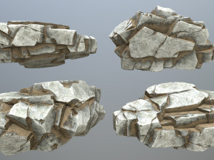 Desert rocks 3D मॉडल