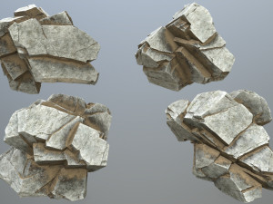 Desert rocks 3D मॉडल