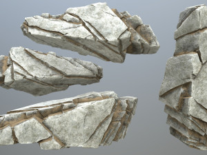 Desert rocks 3D मॉडल