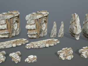 Desert rocks 3D मॉडल
