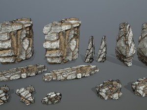 Desert rocks 3D मॉडल
