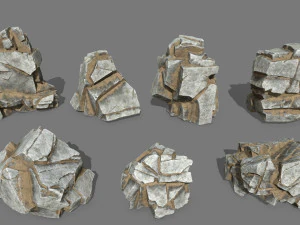 W&uuml;stenfelsen 3D Modell