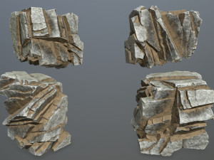Desert rocks 3D Model