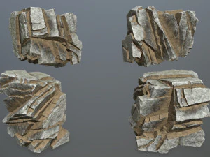 Desert rocks 3D Model