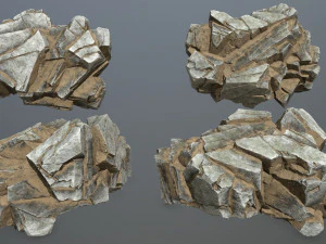Desert rocks 3D Model