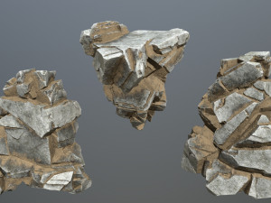 Desert rocks 3D Model