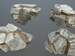 Desert rocks 3D Model