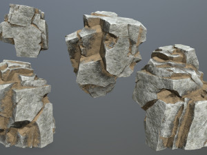 Desert rocks 3D Model